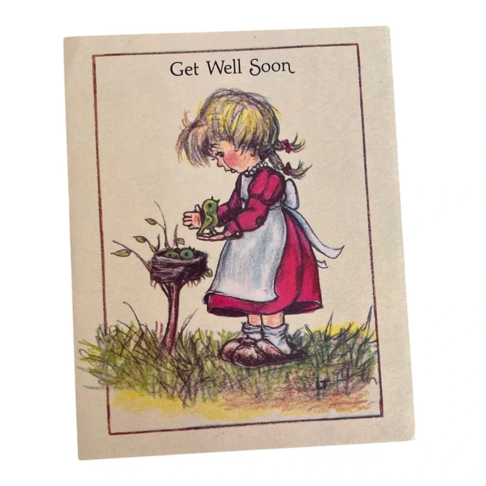 Vintage 1988 Get Well Soon Card Little Helpers Good Samaritans Psalms 91:2